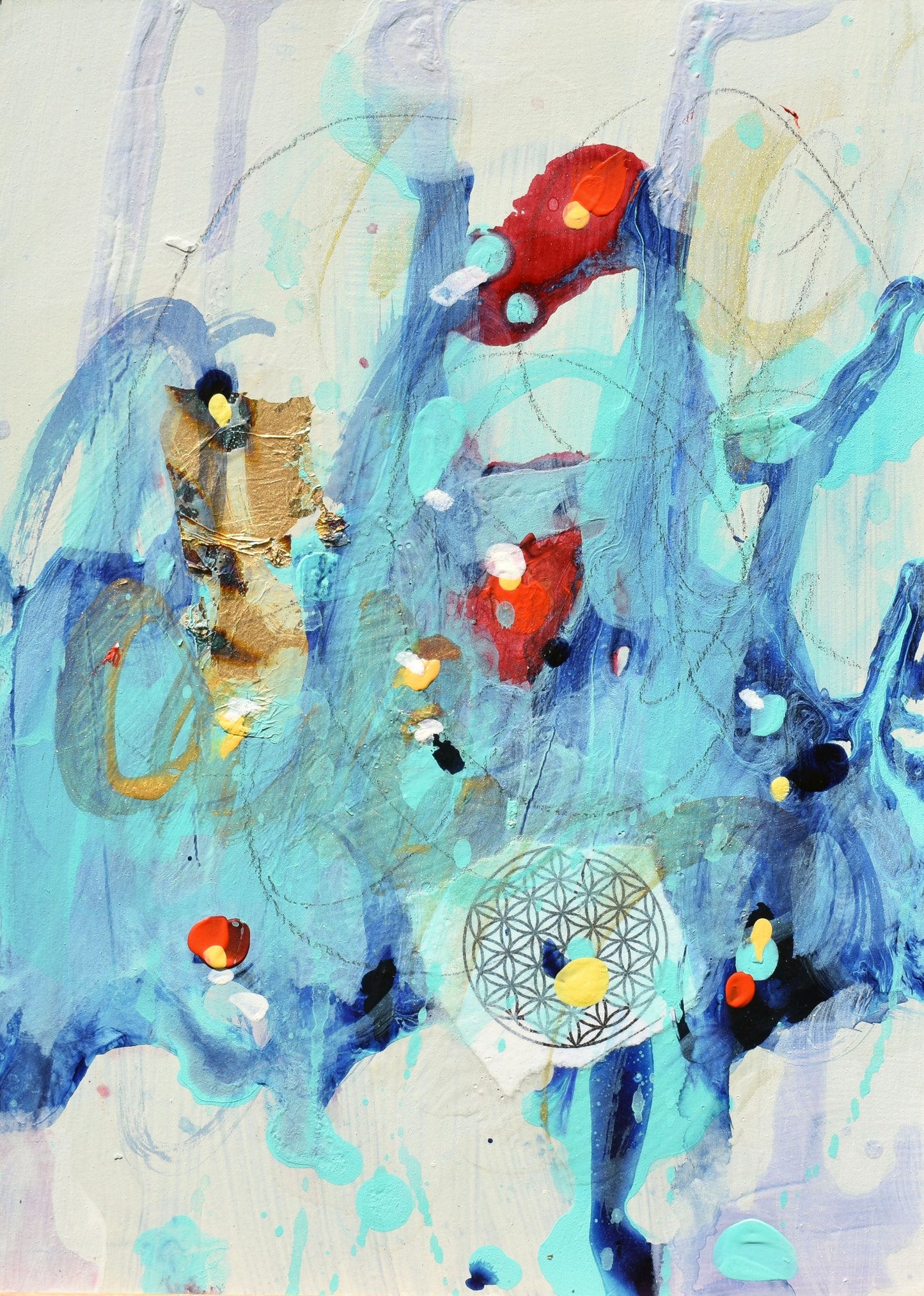 Alchemy 5″ x 7″ Abstract Painting