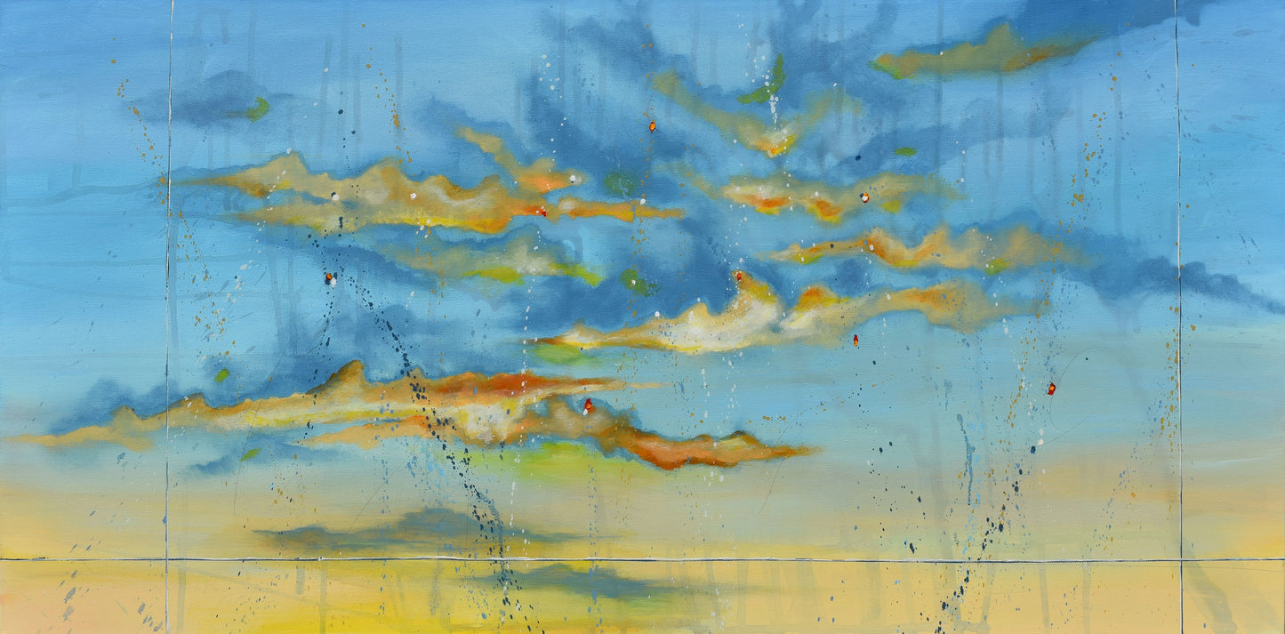 All Of Your Dreams 24″ x 48″ Abstract Painting