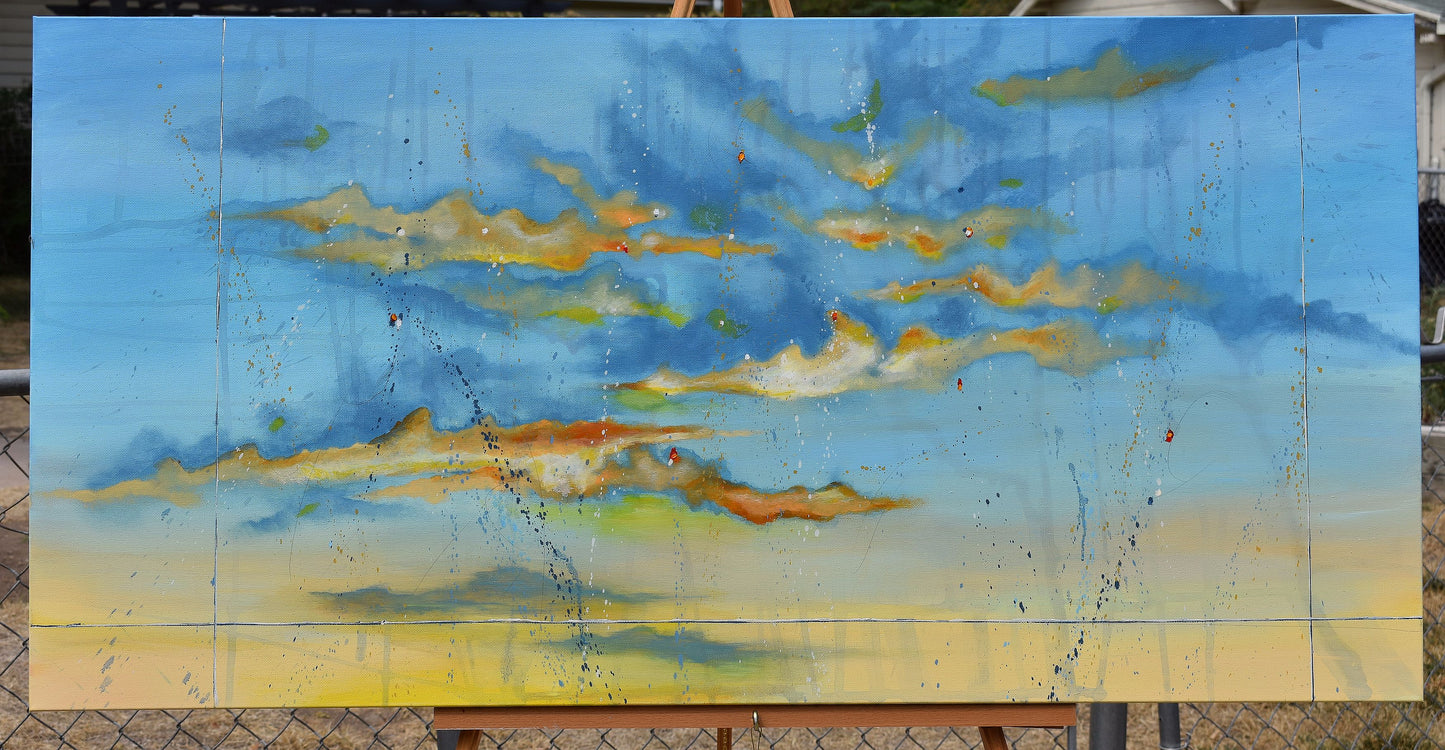 All Of Your Dreams 24″ x 48″ Abstract Painting