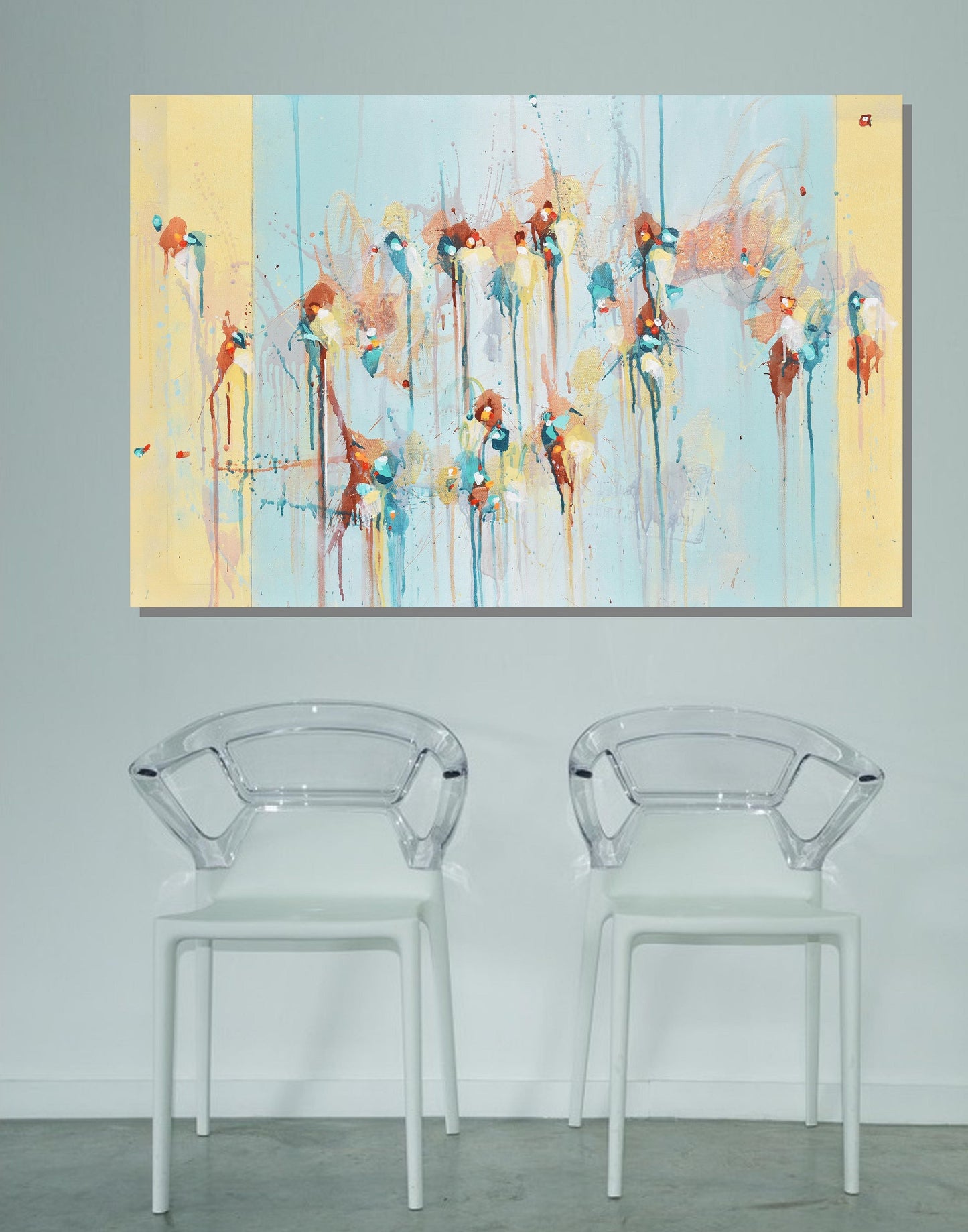 Beautiful Beginnings 24″ x 36″ Abstract Painting