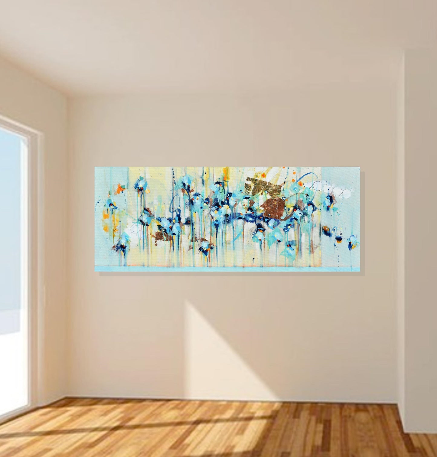 Blessings of Hope 16″ x 40″ Abstract Painting