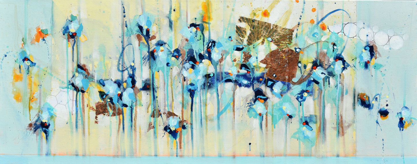 Blessings of Hope 16″ x 40″ Abstract Painting