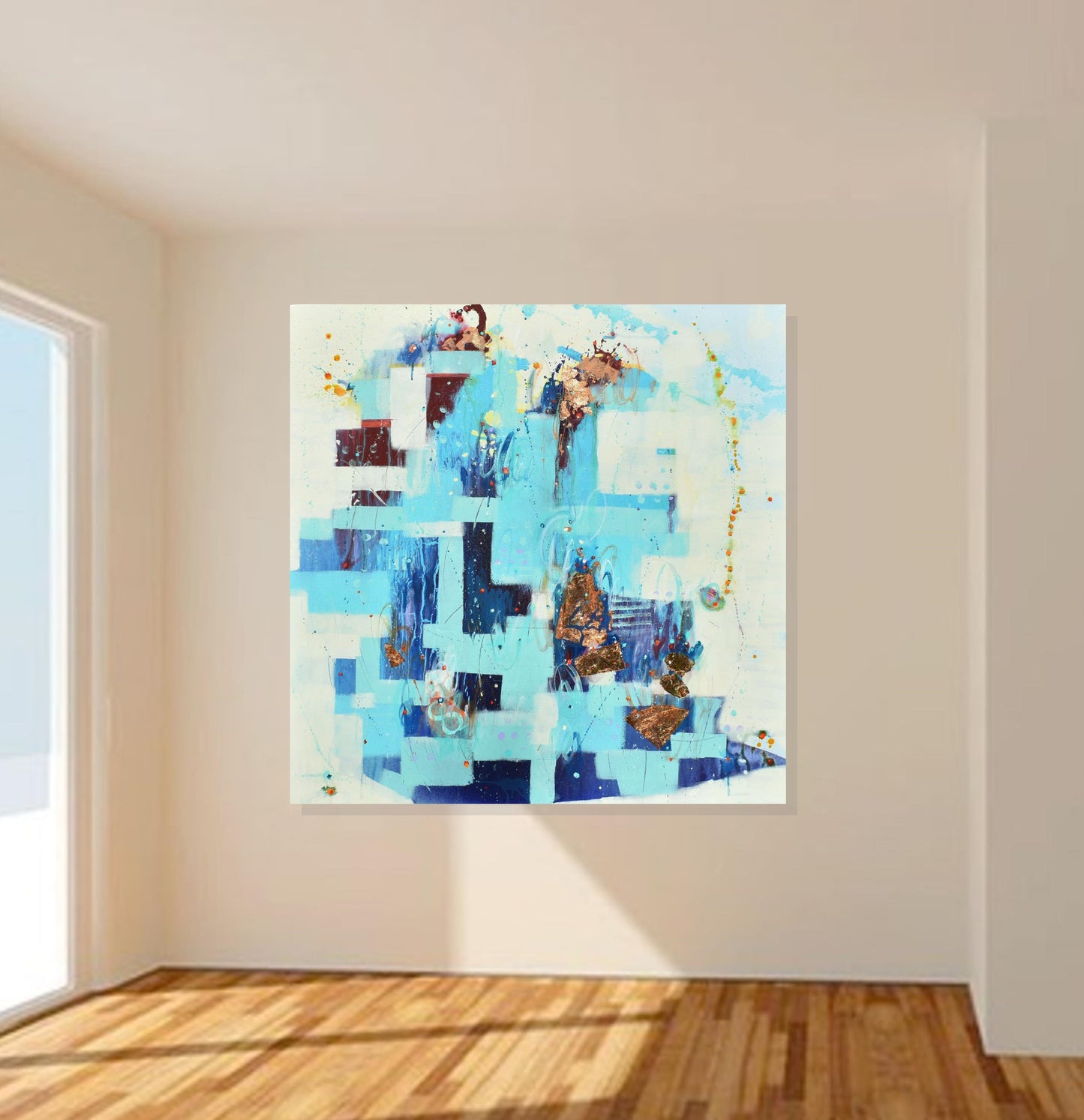 Breath of Twilight 36″ x 36″ Abstract Painting