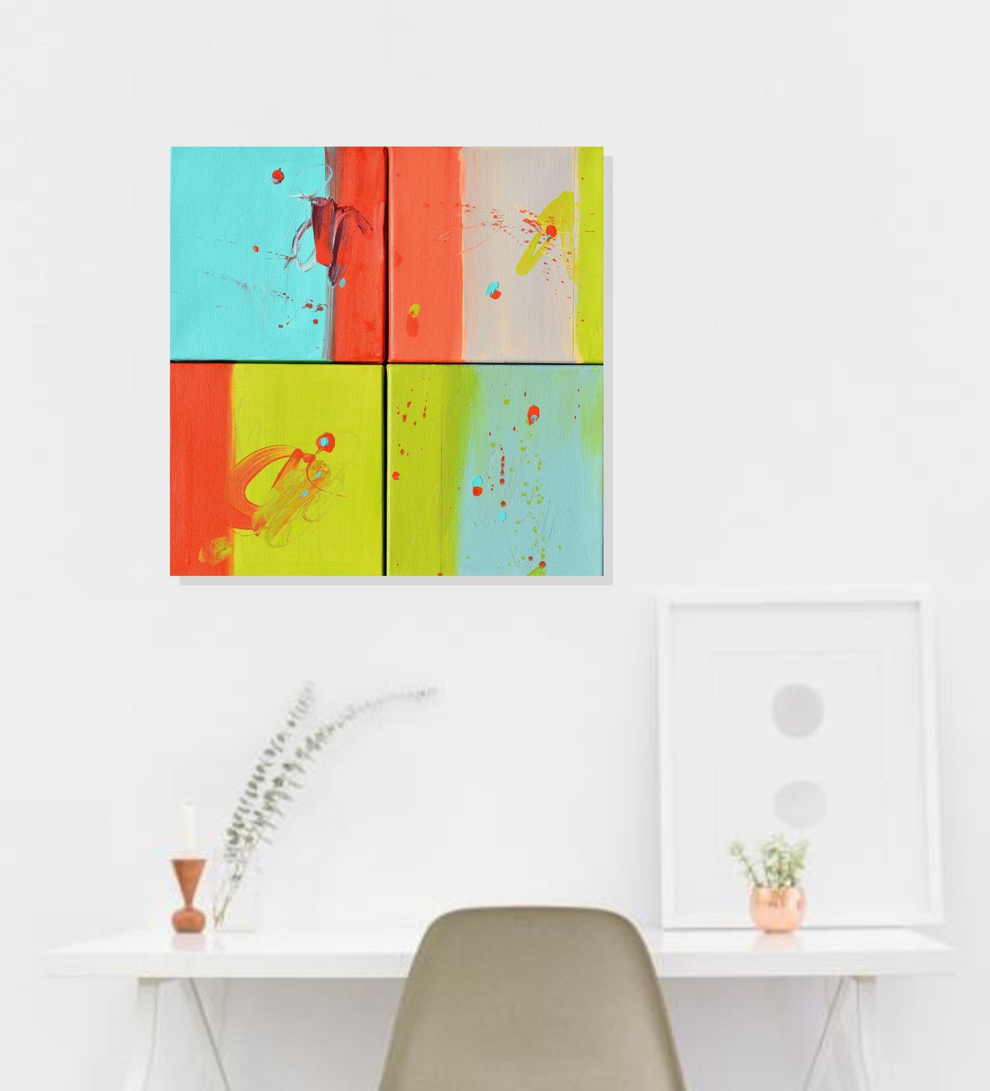 Colors of Understanding 12″ x 12″ Abstract Painting