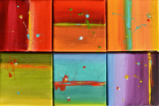 Colors of Refuge 12″ x 8″ Abstract Painting