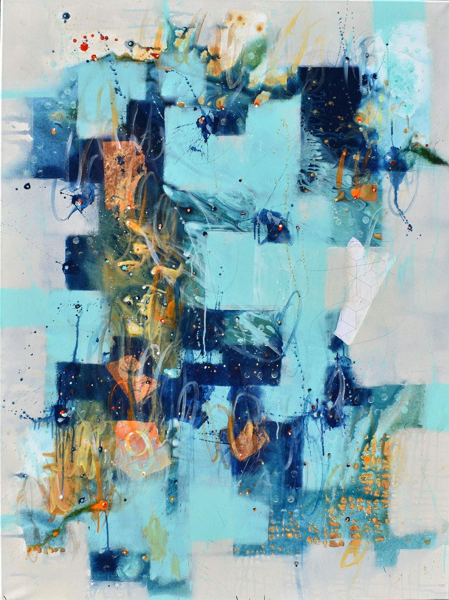Dance of The Long Night's Moon 36″ x 48″ Abstract Painting