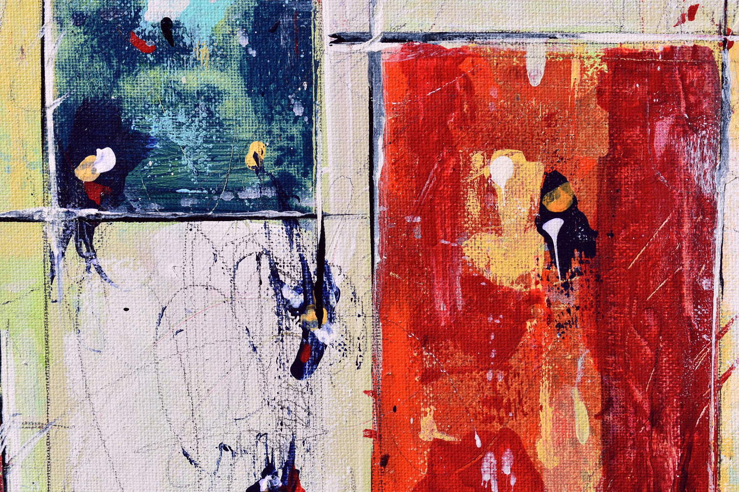 All Things In Time 10″ x 20″ Abstract Painting