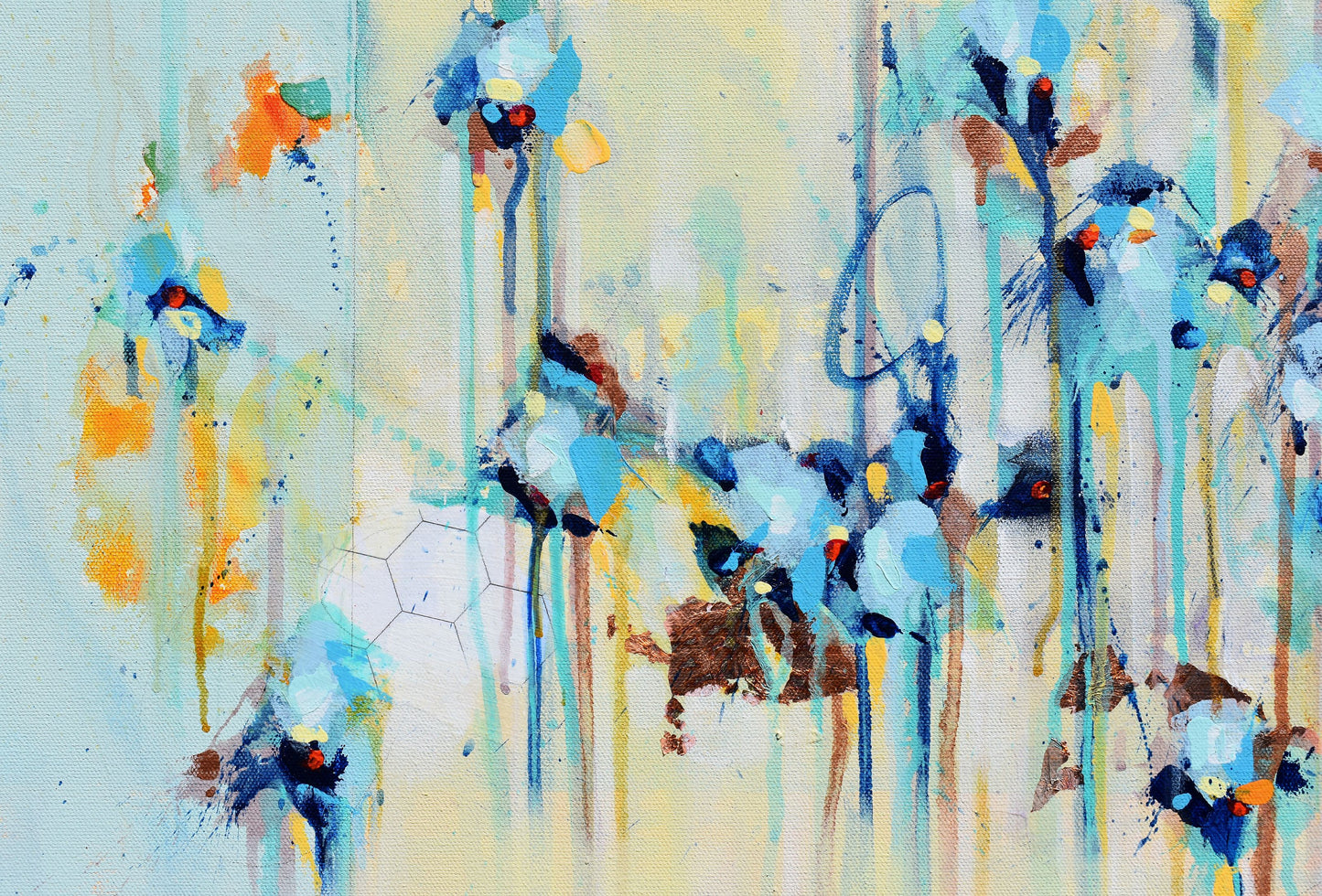 Blessings of Hope 16″ x 40″ Abstract Painting