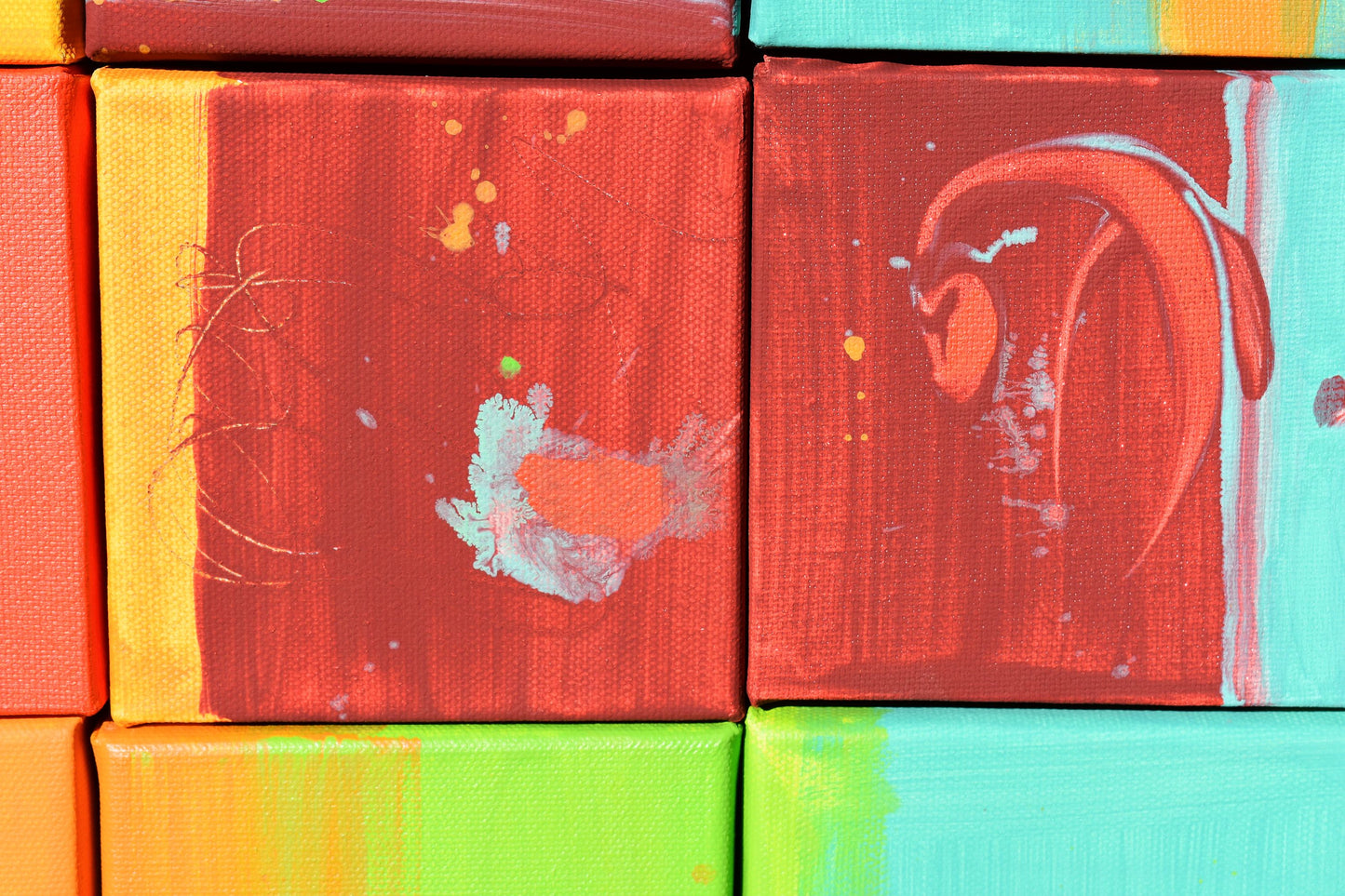 Colors of Fancy 12″ x 12″ Abstract Painting