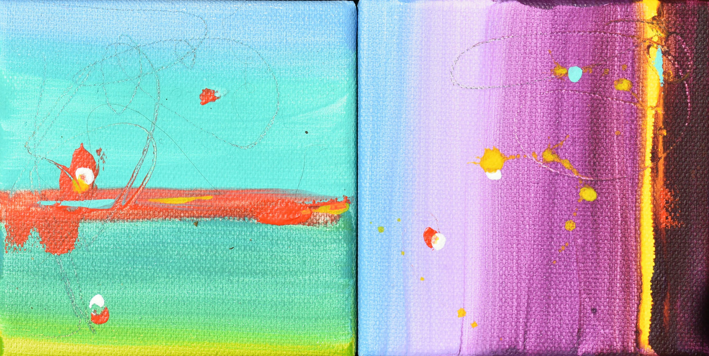 Colors of Refuge 12″ x 8″ Abstract Painting