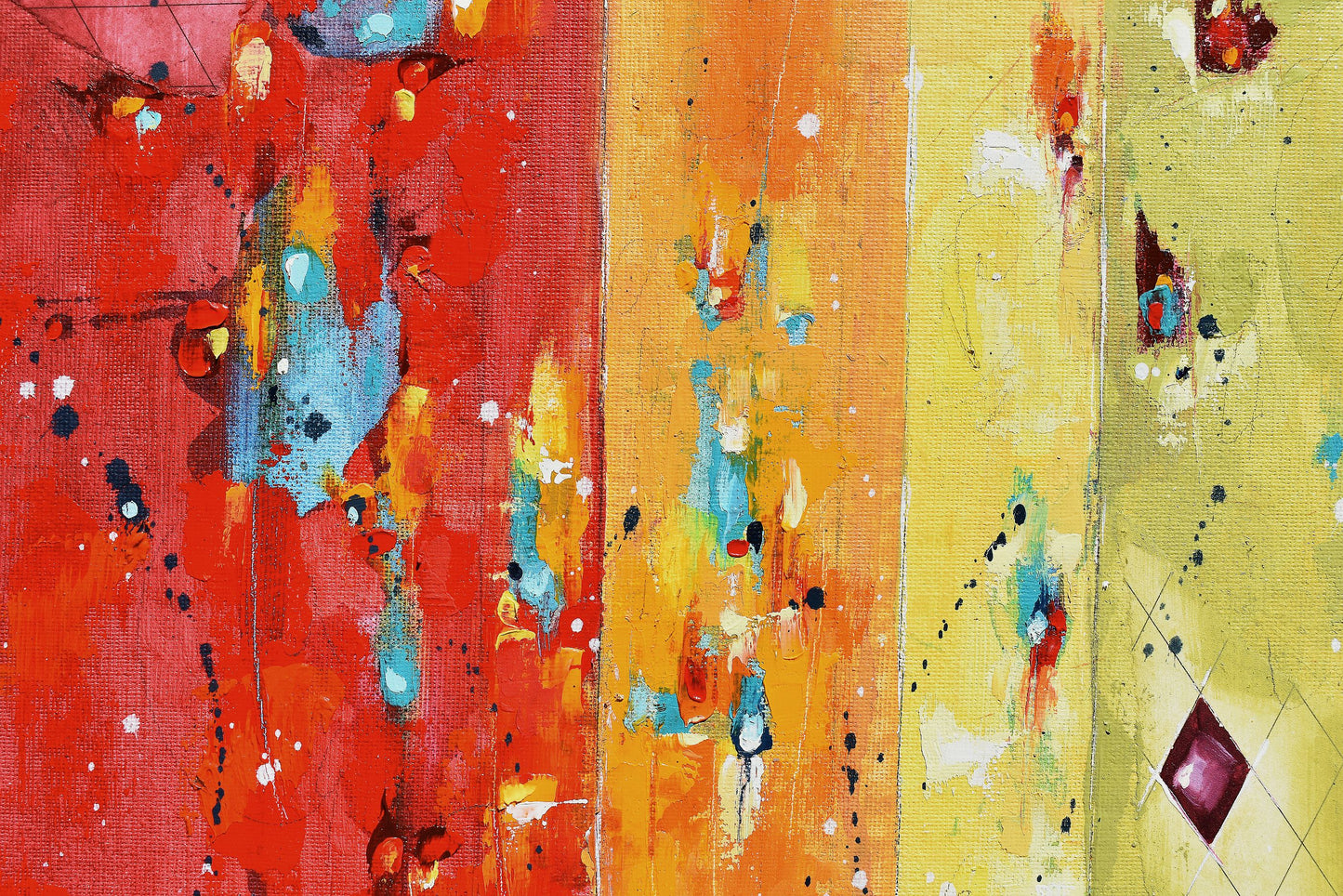 Colors of Spirit 24″ x 12″ Abstract Painting on Panel