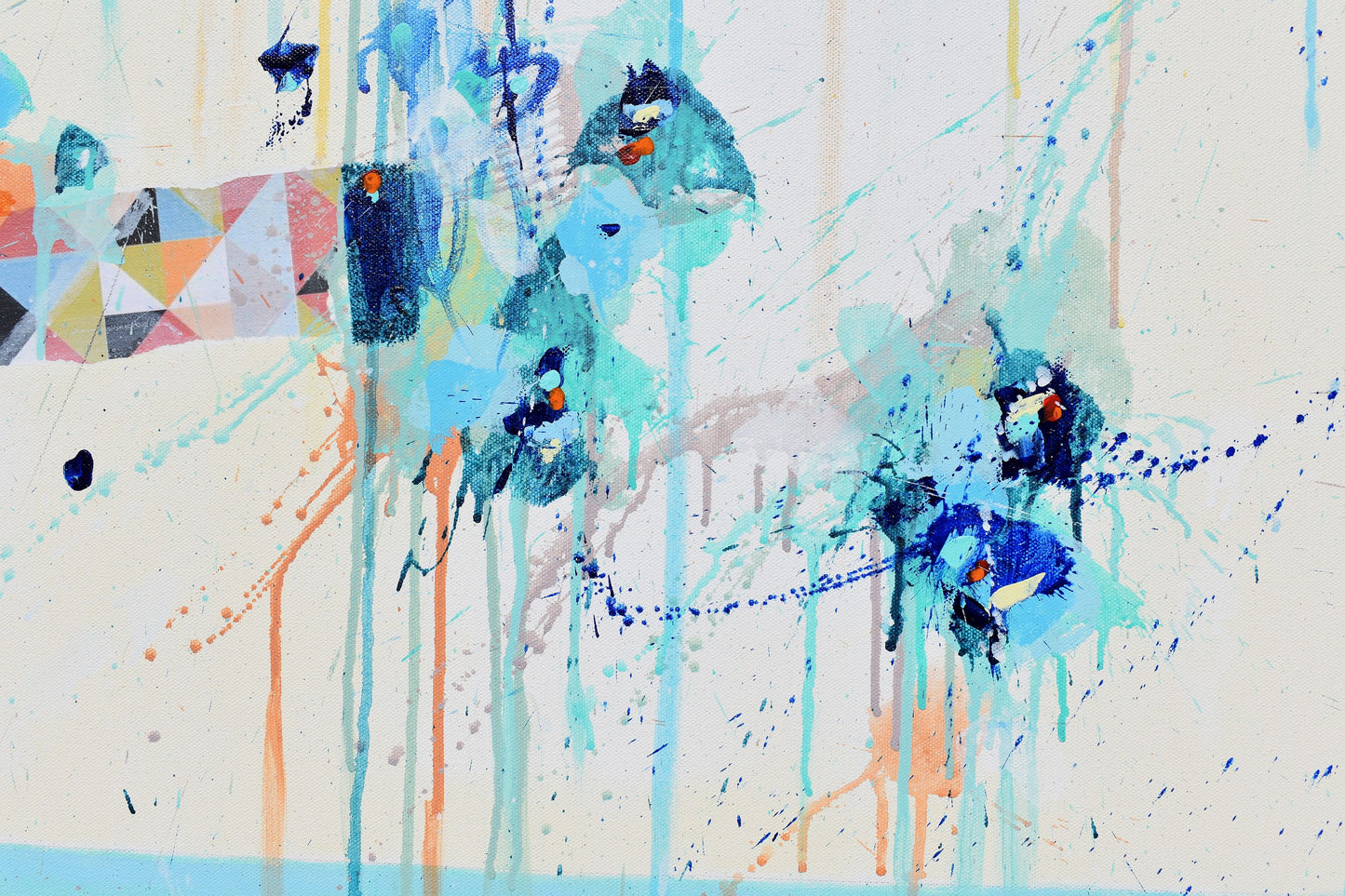 Dancing On The Edge Of The World 48″ x 60″ Abstract Painting