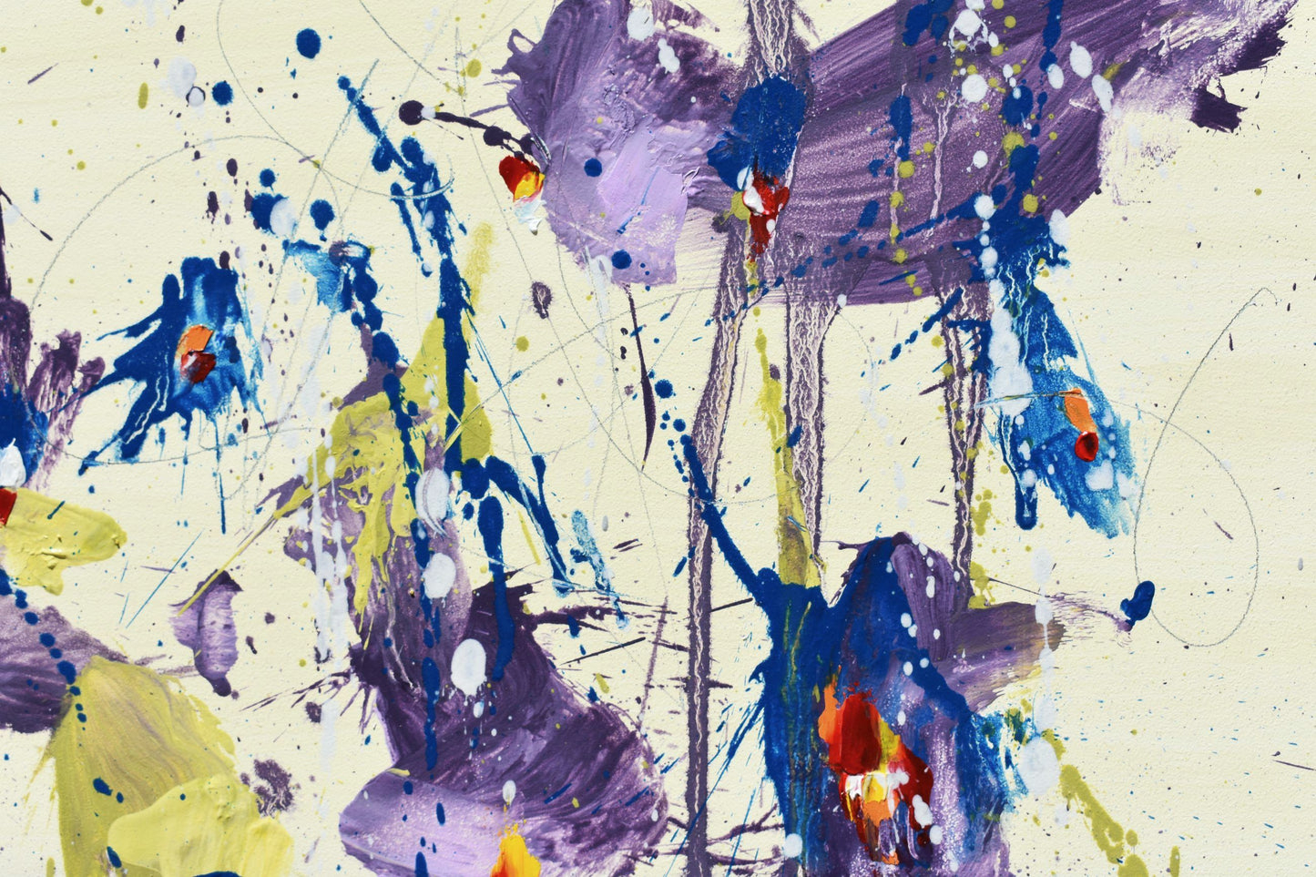 Fleur de Confiance (Flower of Trust) 12″ x 12″ Abstract Painting on Panel