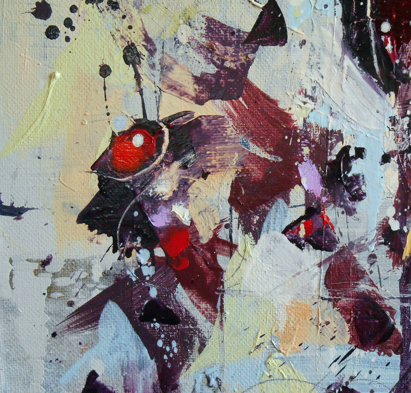 Fleur De l'Aube (Flower of Dawn) 12″ x 16″ Abstract Painting