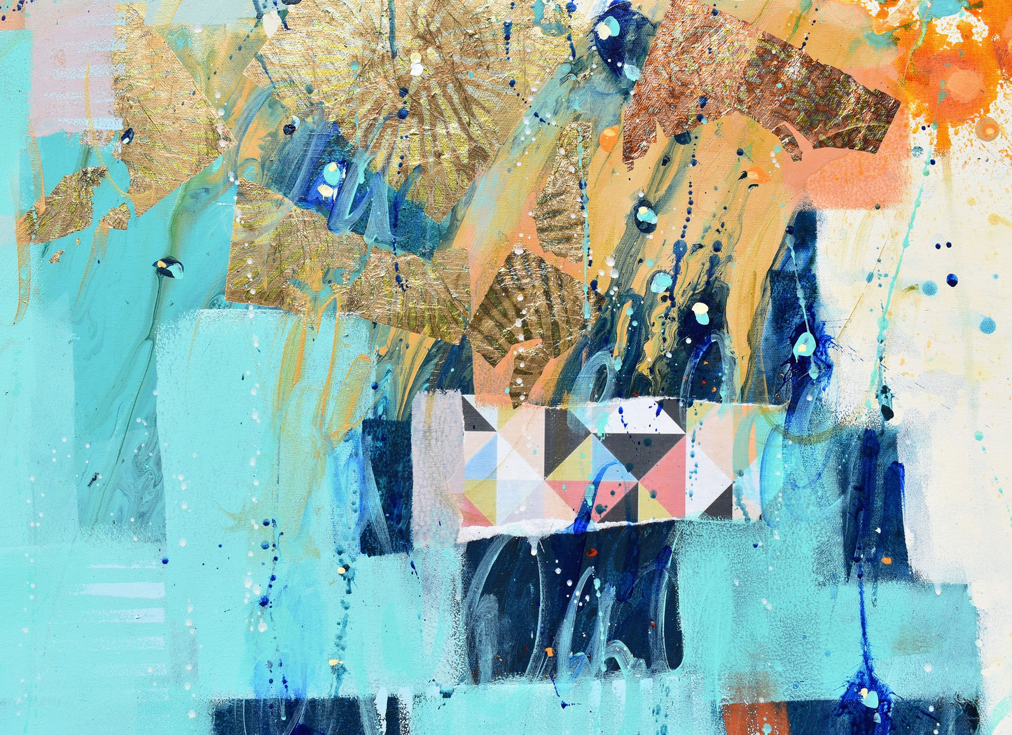 Gazing Off The Edge Of The World 40″ x 60″ Abstract Painting