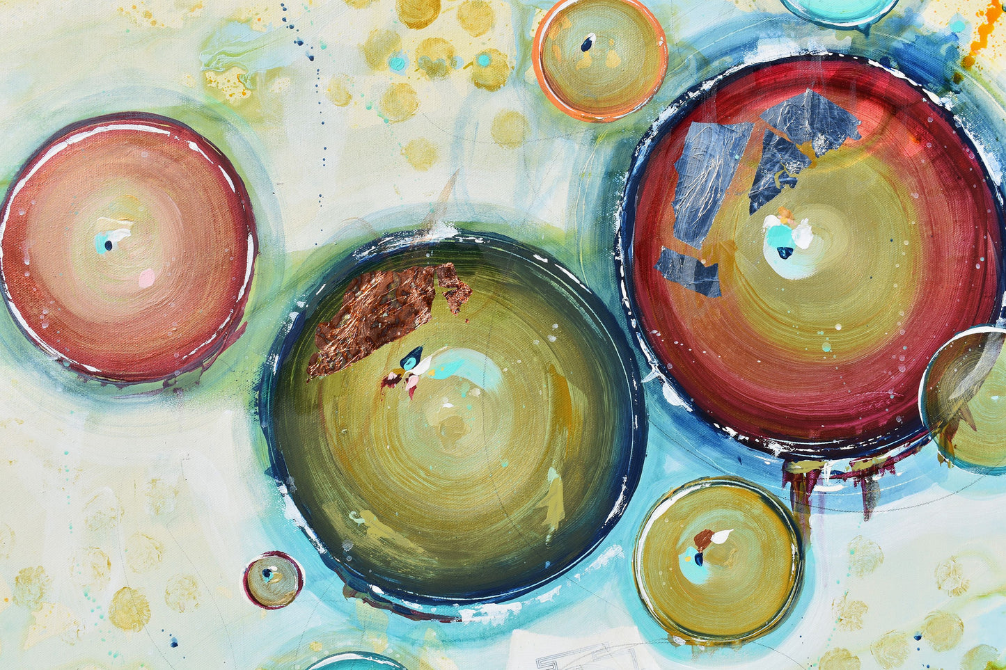 Glimmer of Becoming 30″ x 30″ Abstract Painting