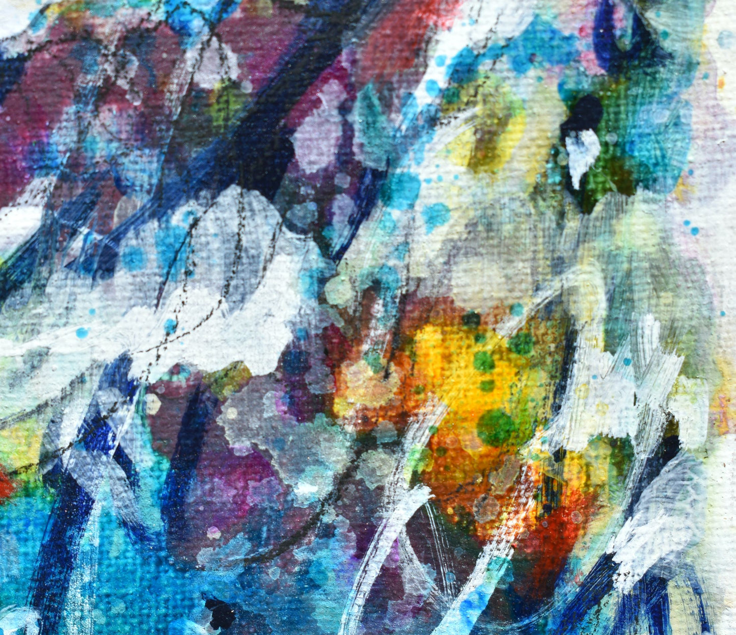 I'm Alive 4″ x 6″ Abstract Painting