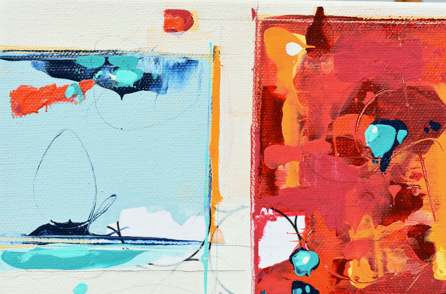 Interflow 8″ x 8″ Abstract Painting