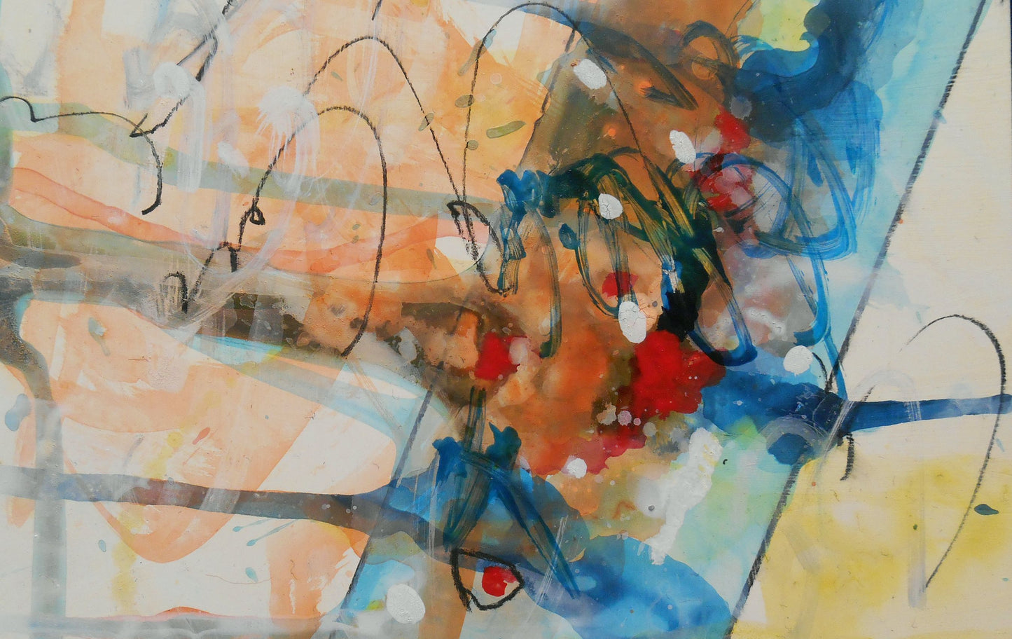 Rediscover 5″ x 5″ Abstract Painting on Panel