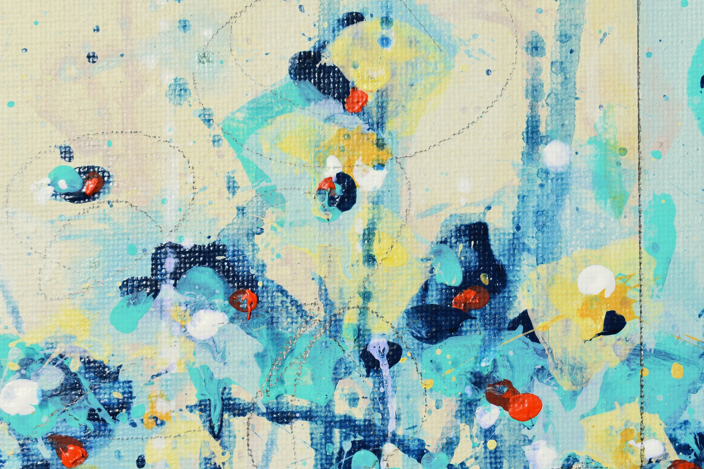 Sunlit Clouds 5″ x 7″ Abstract Painting on Panel