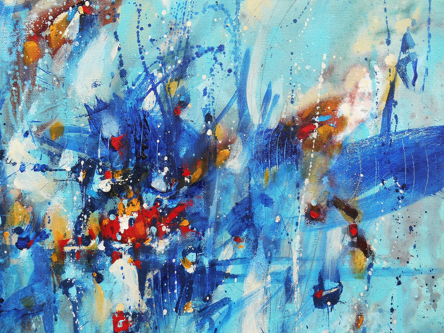 I'll Sing You A New World 36″ x 36″ Abstract Painting