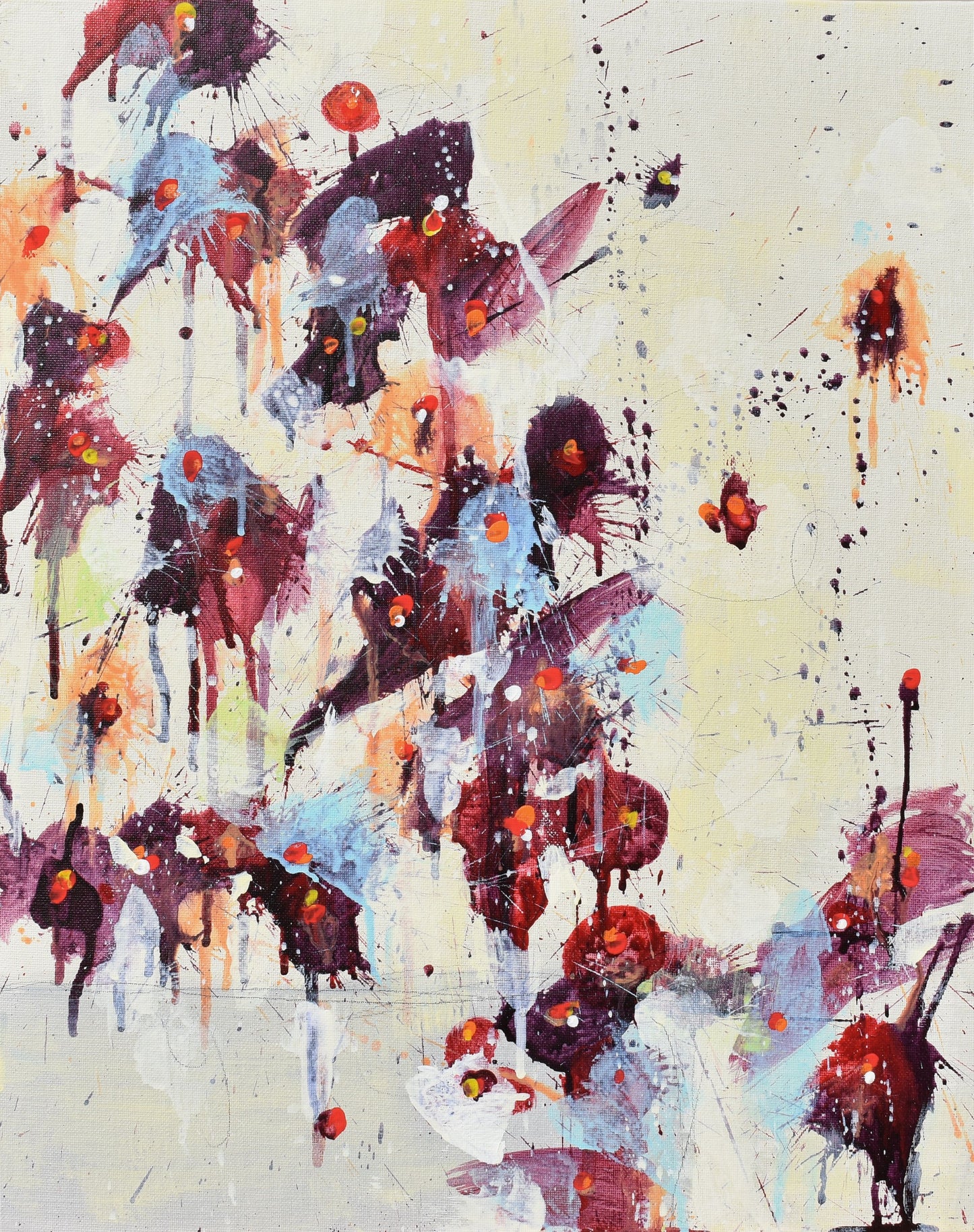 Fleur de Vérité (Flower of Truth) 16″ x 20″ Abstract Painting on Panel