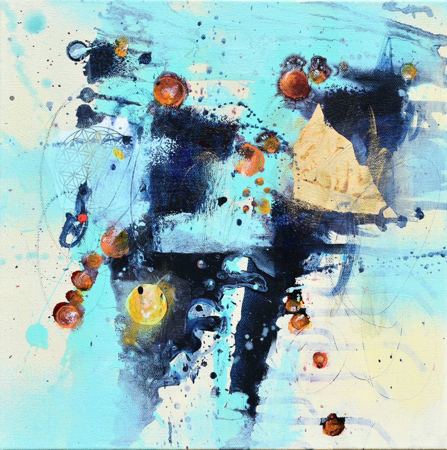 Glimmer of Hope 12″ x 12″ Abstract Painting