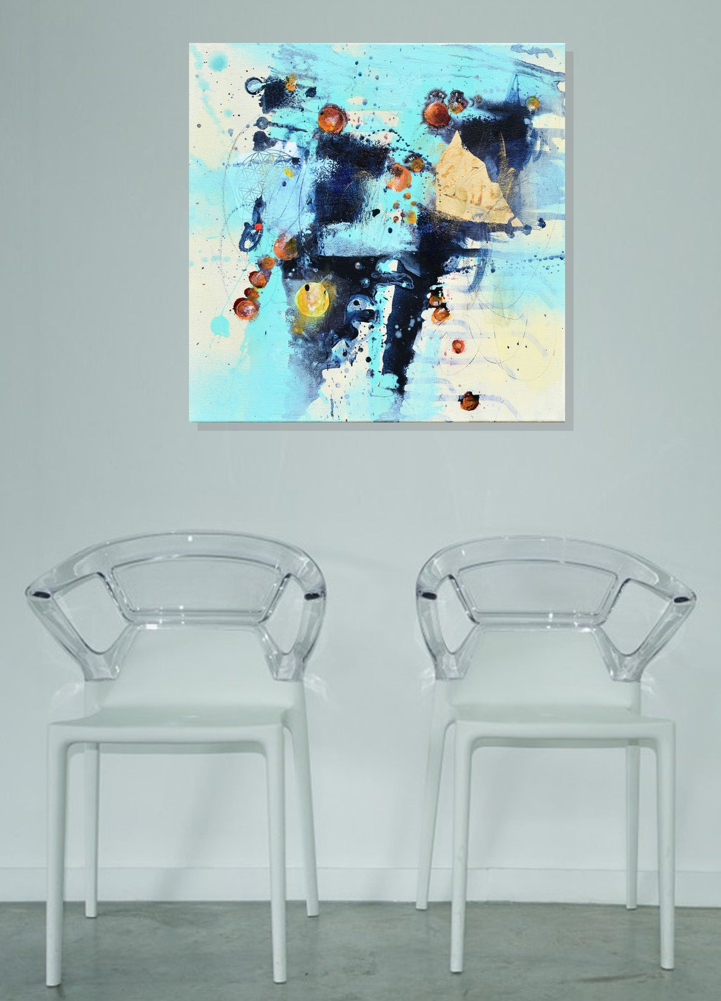 Glimmer of Hope 12″ x 12″ Abstract Painting