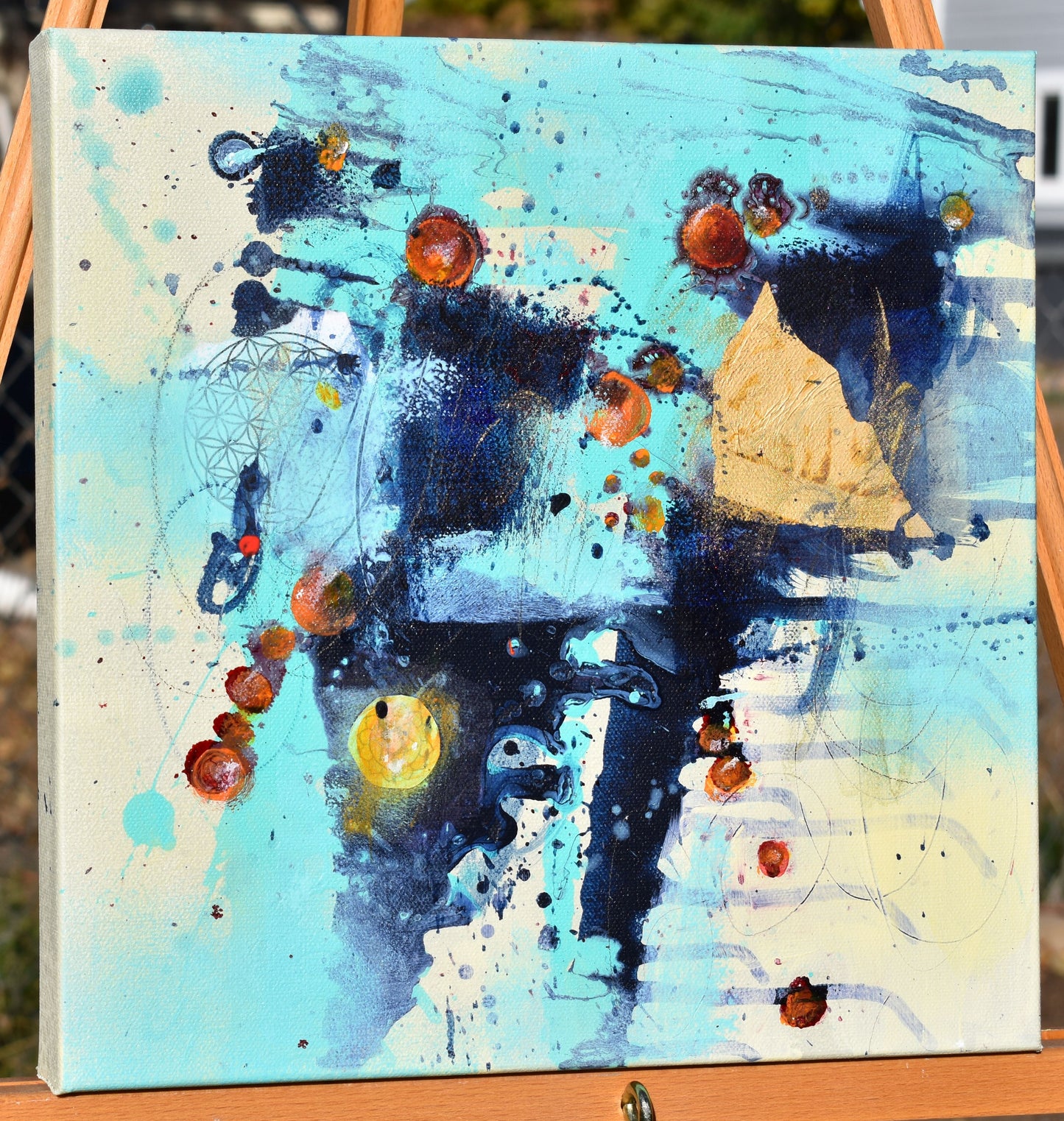 Glimmer of Hope 12″ x 12″ Abstract Painting