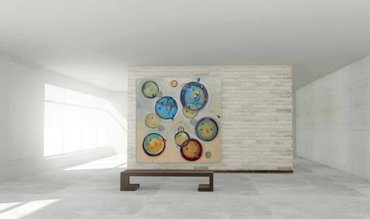 Higher Than The Soul Can Hope 48″ x 48″ Abstract Painting
