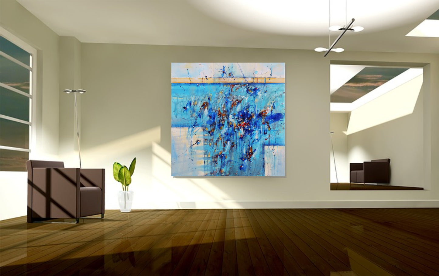 I'll Sing You A New World 36″ x 36″ Abstract Painting