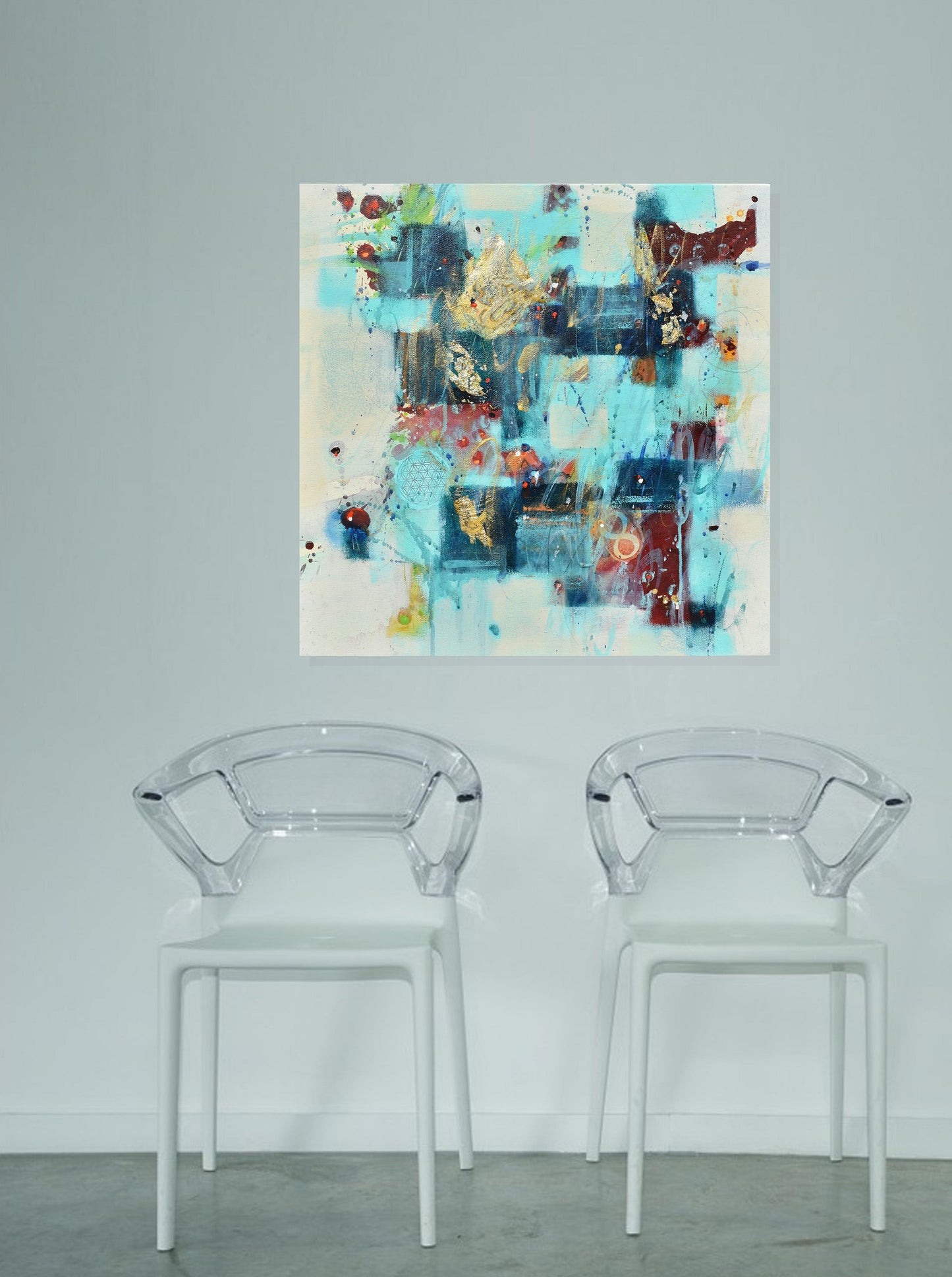 Infinite Moments 20″ x 20″ Abstract Painting