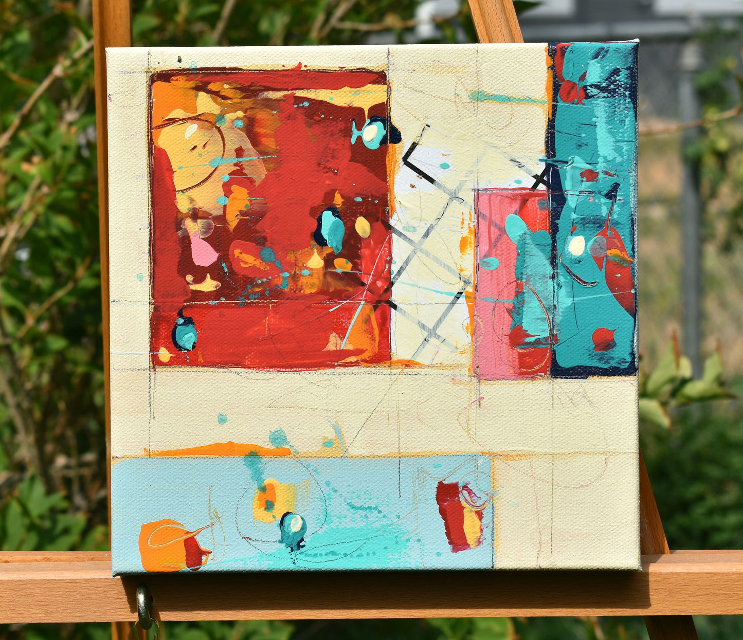 Interform 8″ x 8″ Abstract Painting