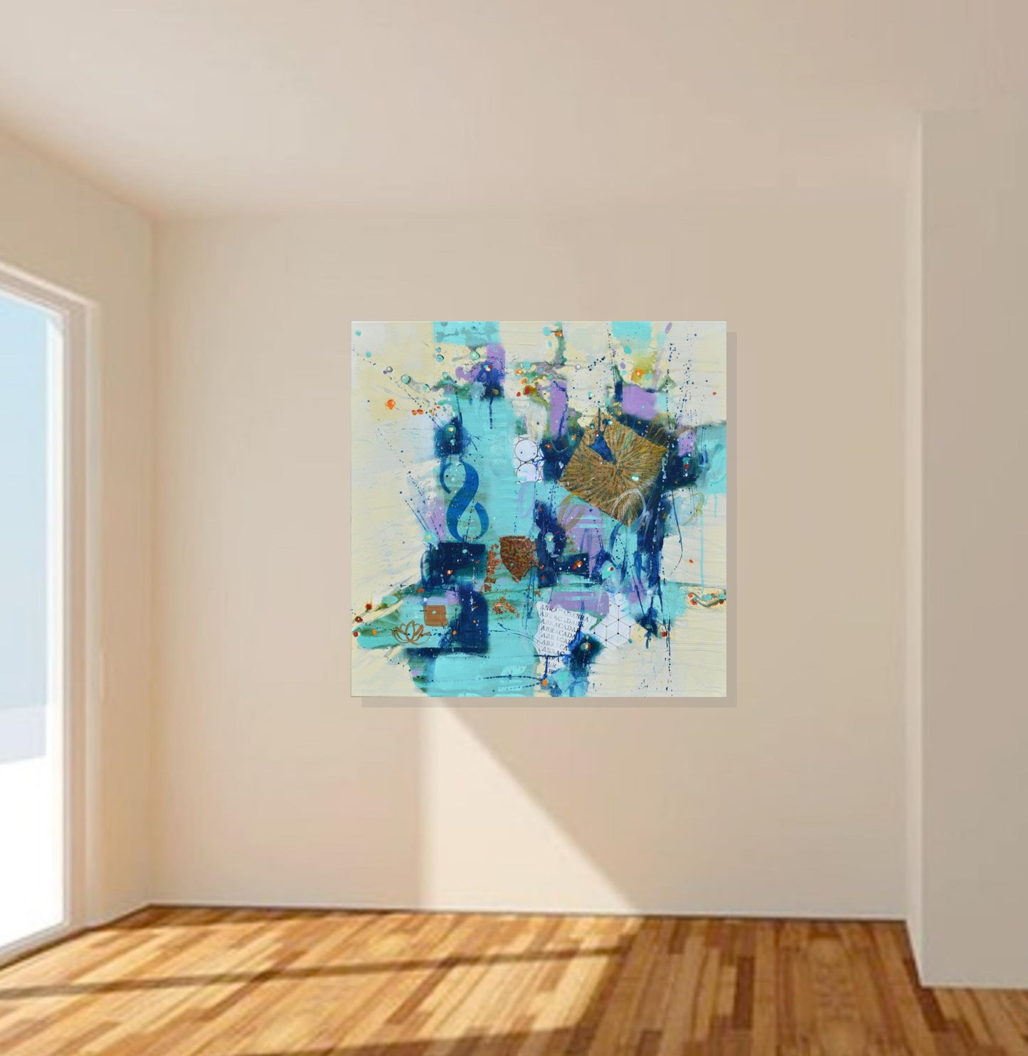 Listening To Light 24″ x 24″ Abstract Painting