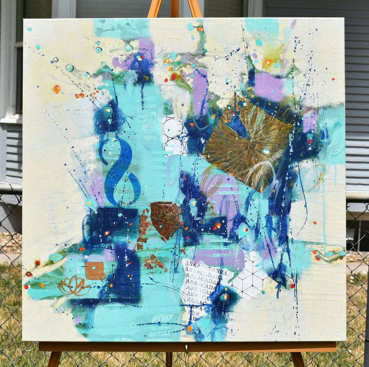 Listening To Light 24″ x 24″ Abstract Painting