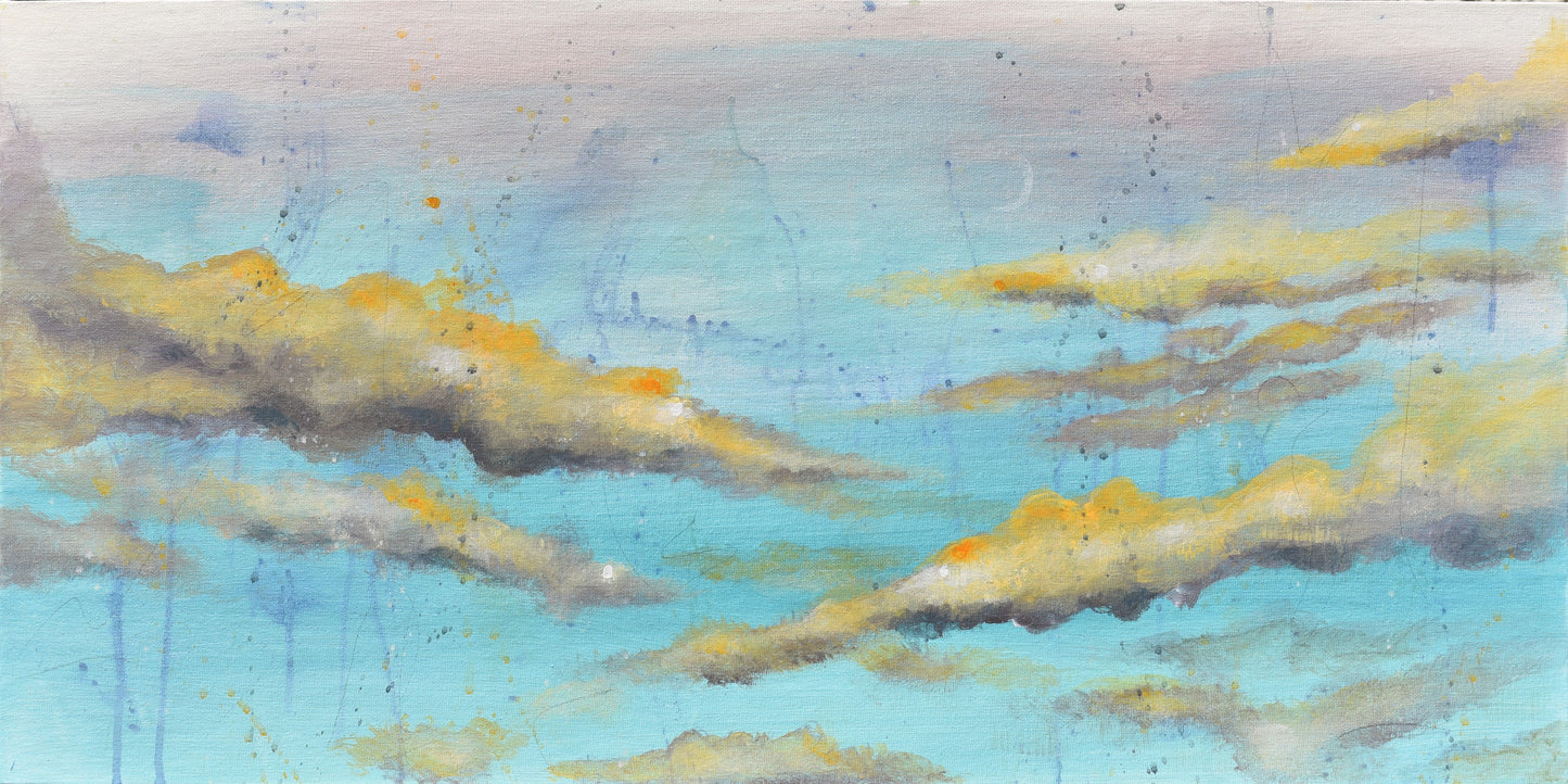 Miracles Do Happen 30″ x 15″ Abstract Painting on Panel