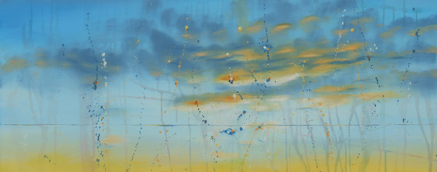 Return to Your Dreams 16″ x 40″ Abstract Painting