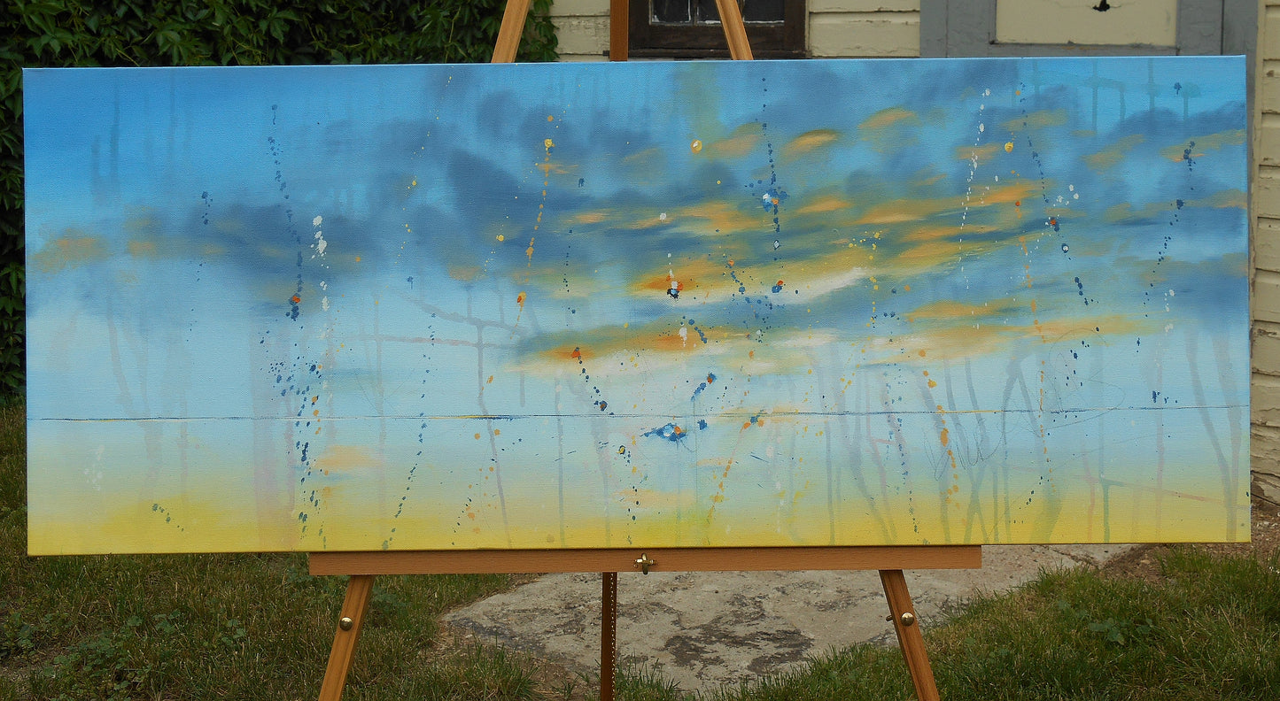 Return to Your Dreams 16″ x 40″ Abstract Painting