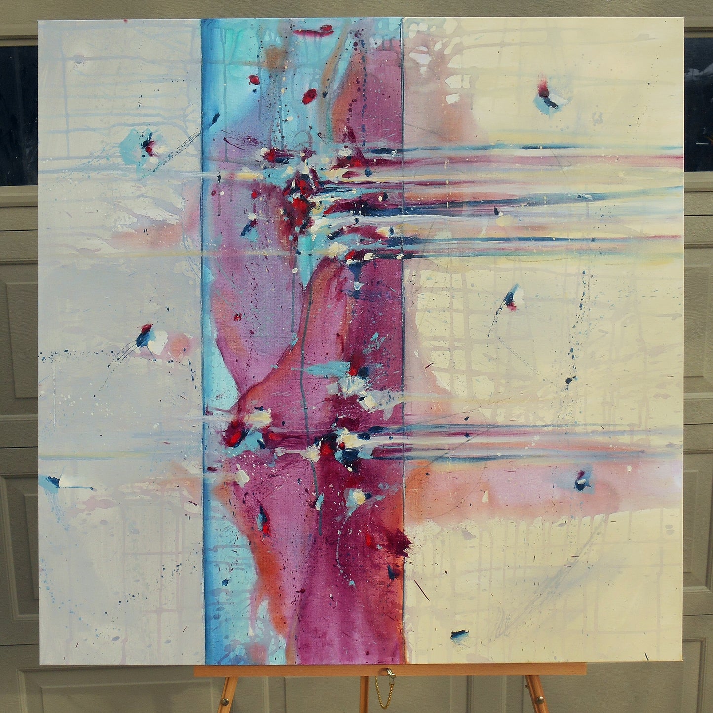 See Right Through Me 36″ x 36″ Abstract Painting