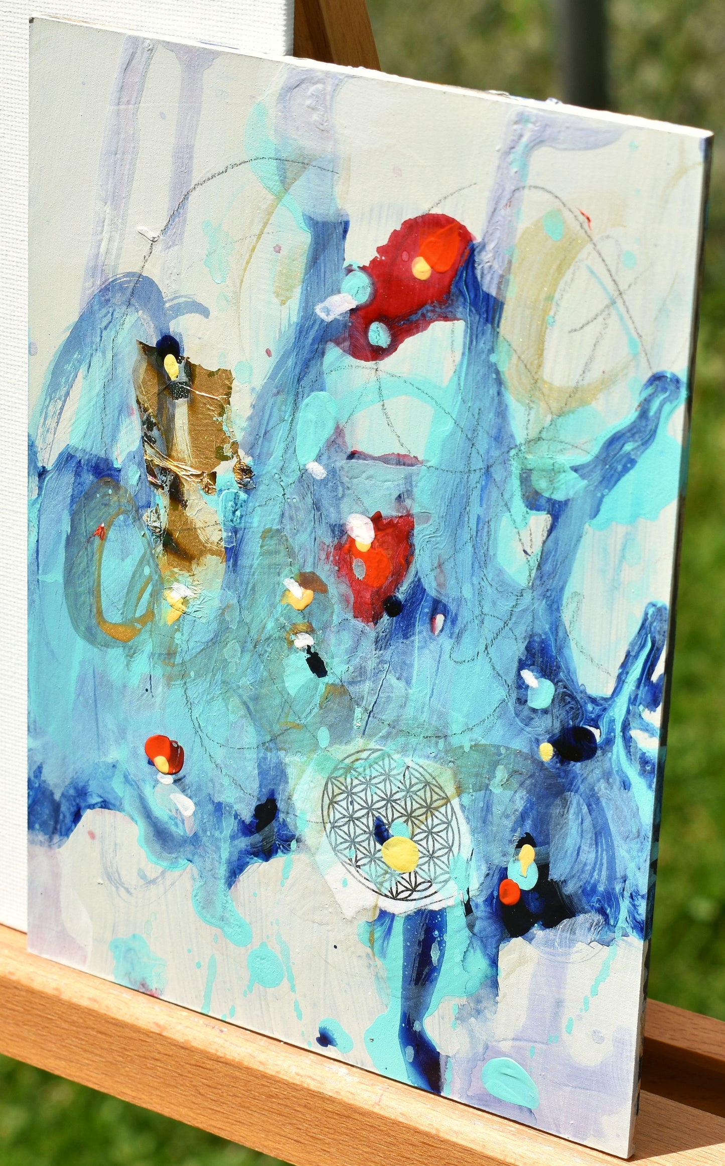 Alchemy 5″ x 7″ Abstract Painting