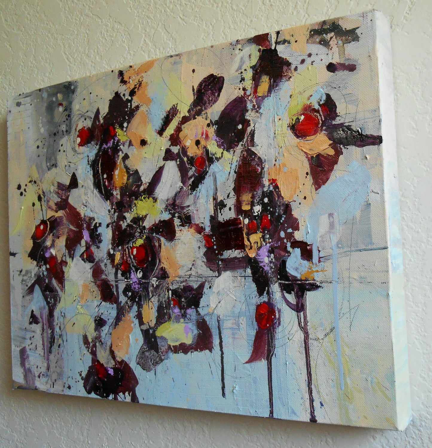 Fleur De l'Aube (Flower of Dawn) 12″ x 16″ Abstract Painting