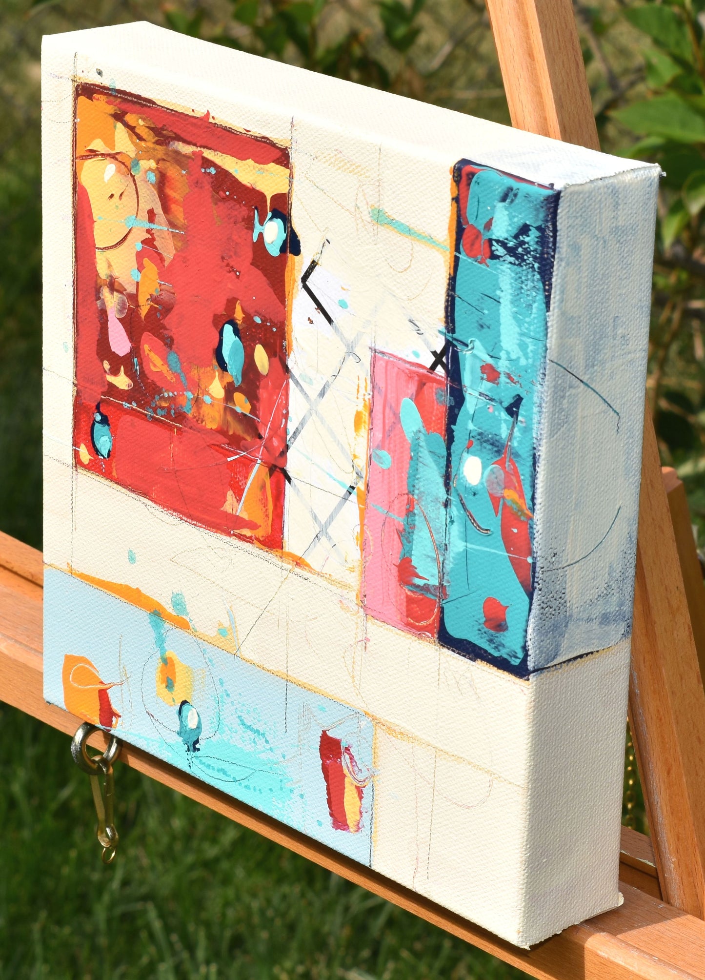 Interform 8″ x 8″ Abstract Painting