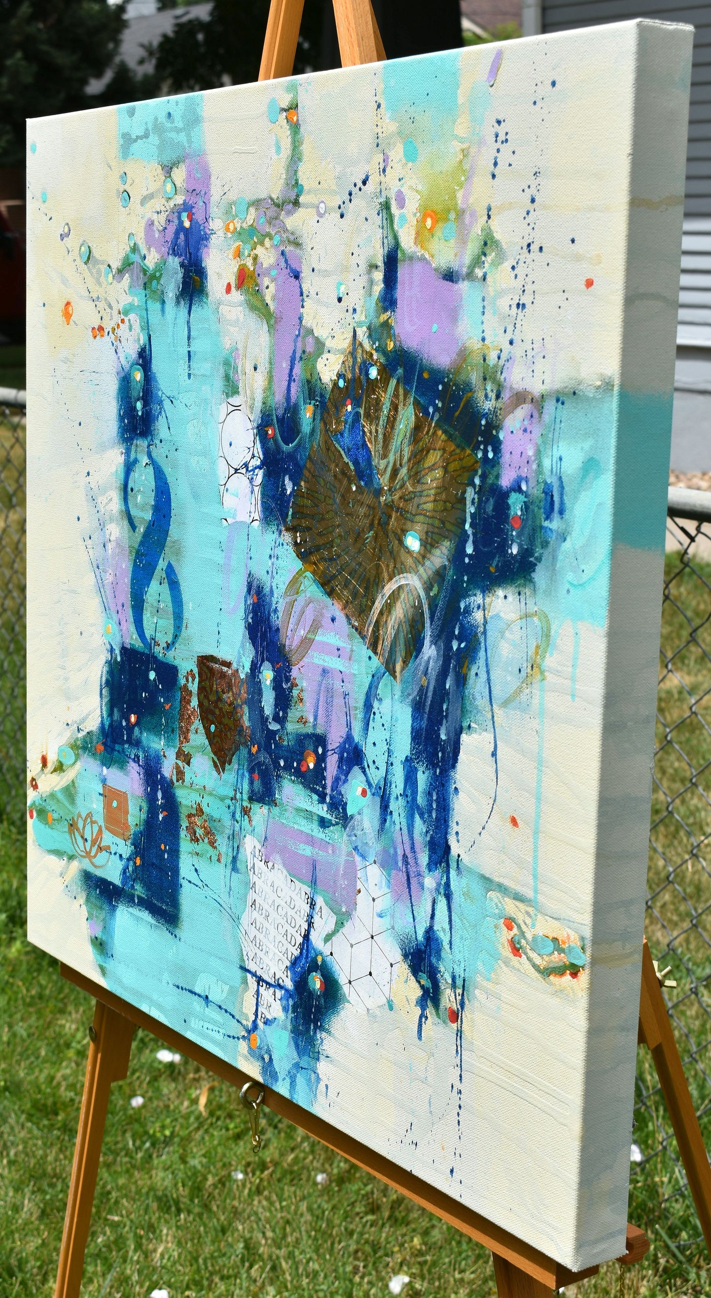 Listening To Light 24″ x 24″ Abstract Painting