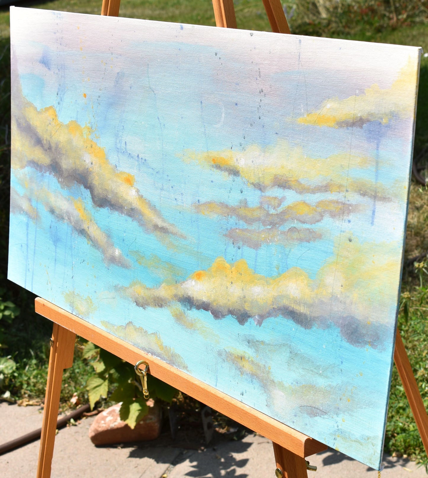 Miracles Do Happen 30″ x 15″ Abstract Painting on Panel