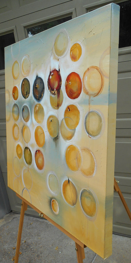 September Skies 30″ x 30″ Abstract Painting