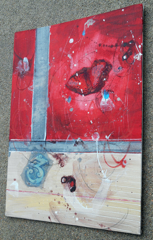 Soar 9″ x 12″ Abstract Painting on Panel