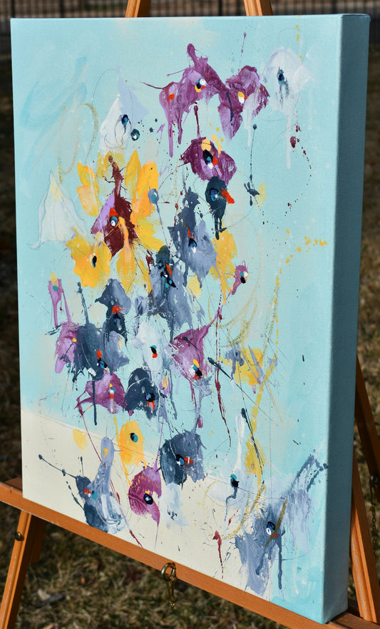Spring Dreams 16″ x 20″ Abstract Painting