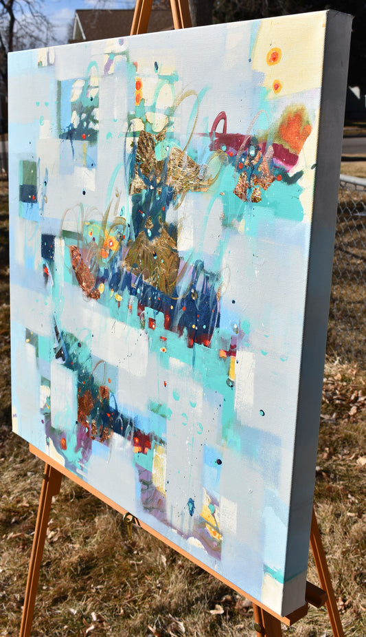 The Poetry of Light 24″ x 24″ Abstract Painting