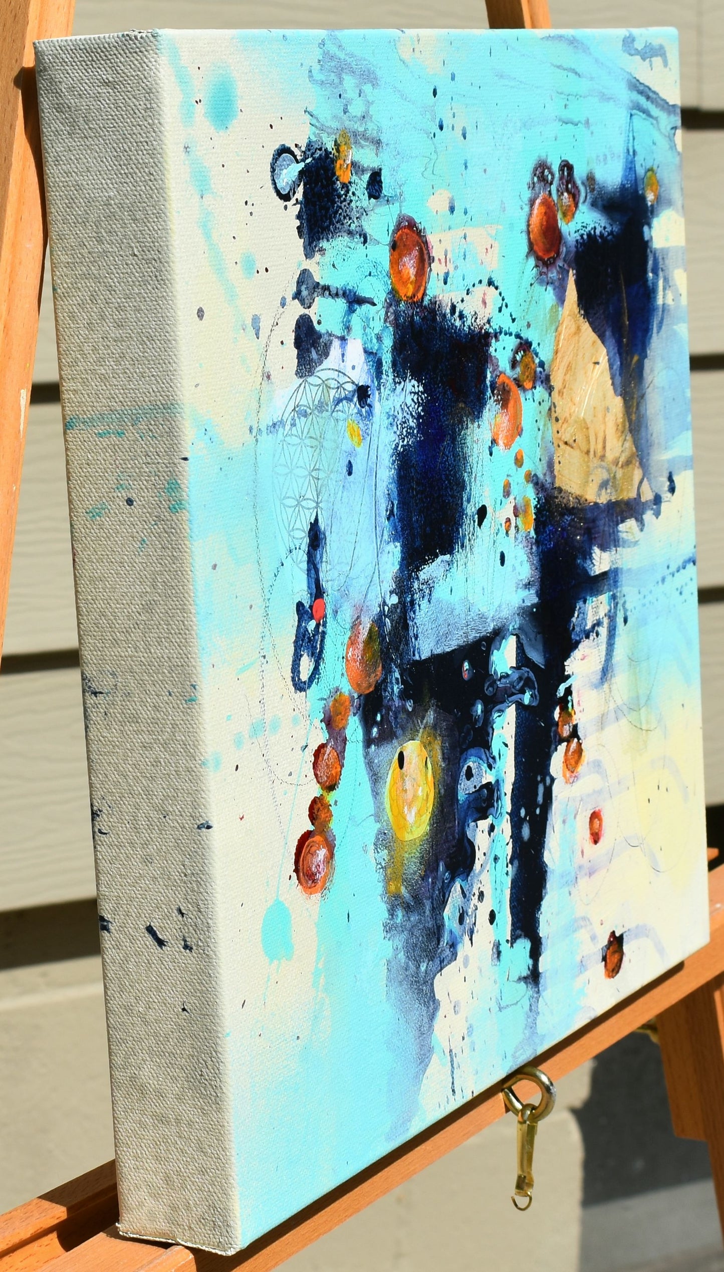 Glimmer of Hope 12″ x 12″ Abstract Painting
