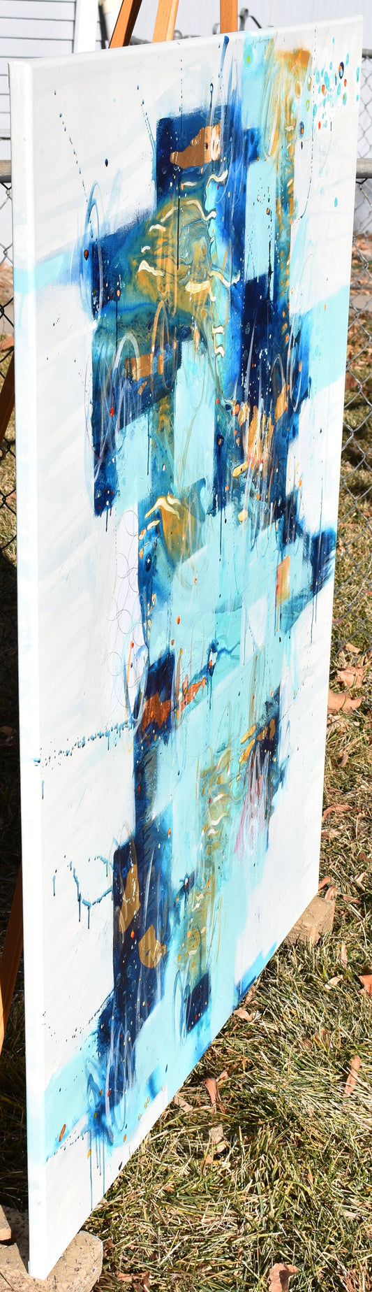 Glow of The Long Night's Moon 36″ x 48″ Abstract Painting